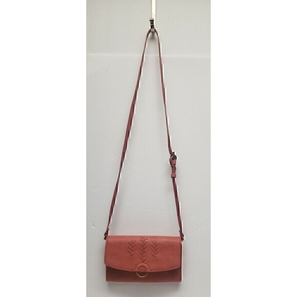 Universal Thread Ring Snap Closure Crossbody Bag COLOR Rose Removable Strap - Picture 2 of 7